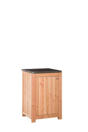 [1006138] Buitenkeuken enkel 90 Excellent, 90 x 61,5 x 56 cm (HxBxD) met schap en deur, onbehandeld.