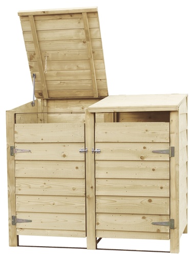[1022384] Containerkast dubbel, 128,7 x 152 x 89 cm.