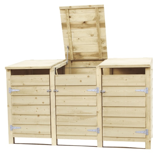 [1022385] Containerkast tripel, 128,7 x 224,5 x 89 cm.