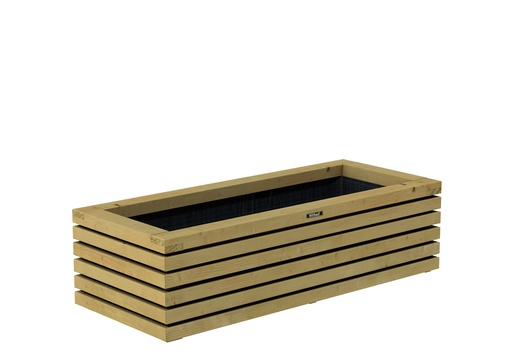 [1063078] Bloembak Elan 120 Excellent, 120 x 50 x 30 cm, groen geïmpregneerd.