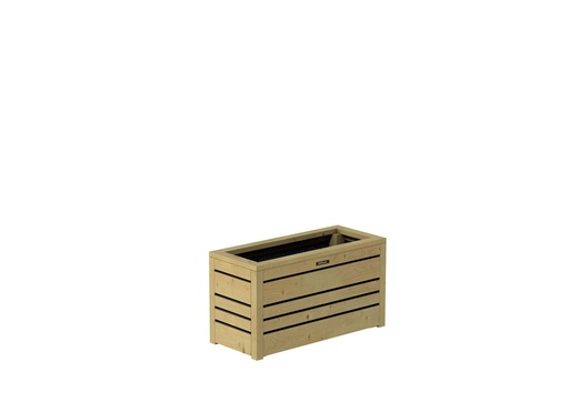 [1063083] Bloembak Flux 38 Excellent, 70 x 30 x 38 cm, groen geïmpregneerd.