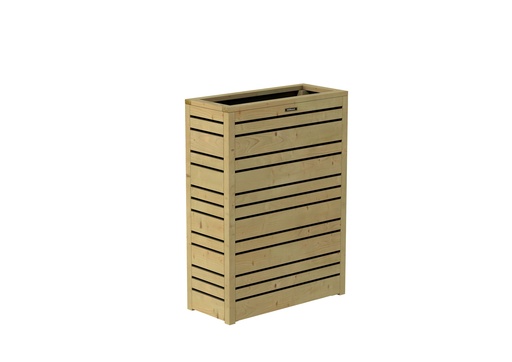 [1063085] Bloembak Flux 90 Excellent, 70 x 30 x 90 cm, groen geïmpregneerd.