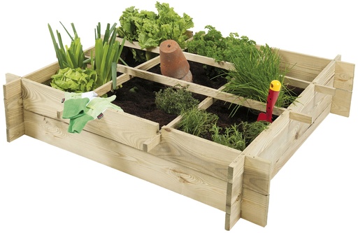 [1045941] Minigarden grenen 20 x 90 x 90 cm (HxBxD), groen geïmpregneerd.