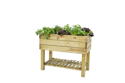 [1063063] Minigarden robuust grenen 80 x 100 x 50 cm (HxBxD), groen geïmpregneerd.