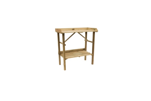 [991390] Tuinwerkbankje 95 x 90 x 45 cm (HxBxD), groen geïmpregneerd.