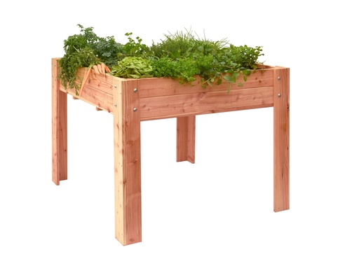 [W26035] Douglas minigarden op poten 100 x 100 x 80 cm, onbehandeld.