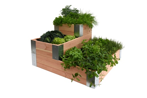 [W36010] Douglas minigarden hoekmodel 100 x 100 x 60 cm, onbehandeld.