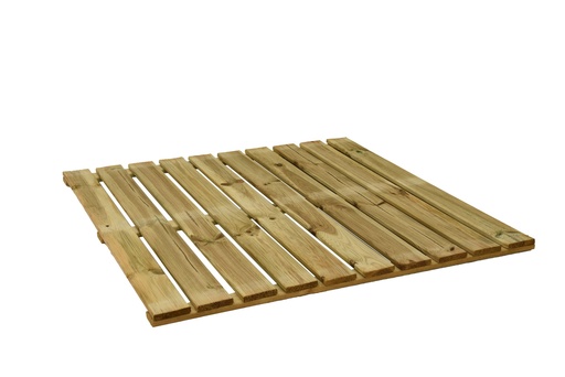 [W10010] Tuintegel 100 x 100 cm, latdikte 18 mm, groen geïmpregneerd.