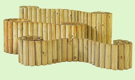 [1063064] Rolborder Ø 5 x 20 x 250 cm, groen geïmpregneerd.