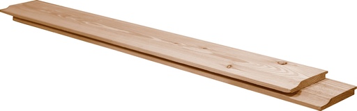 [W44291] Douglas geschaafd gevel rabat 1,8 x 14,5 x 400 cm, groen geïmpregneerd.