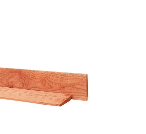 [W40059] Douglas Zweeds rabat 1 zijde geschaafd, 1 zijde fijnbezaagd 1,0-2,1 x 16,5 x 300 cm, onbehandeld.