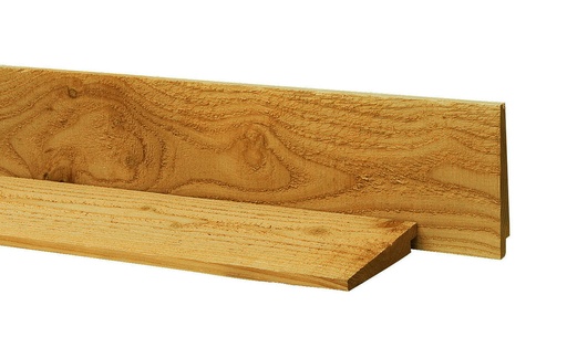 [1060141] Douglas Zweeds rabat 1 zijde geschaafd, 1 zijde fijnbezaagd 1,1-2,7 x 19,5 x 300 cm, groen geïmpregneerd.