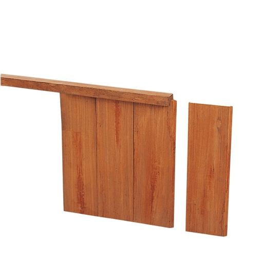 [W14604] AZ Hardhouten geschaafde damwand 3,0 x 20,0 x 250 cm (werkend 18,5 cm).