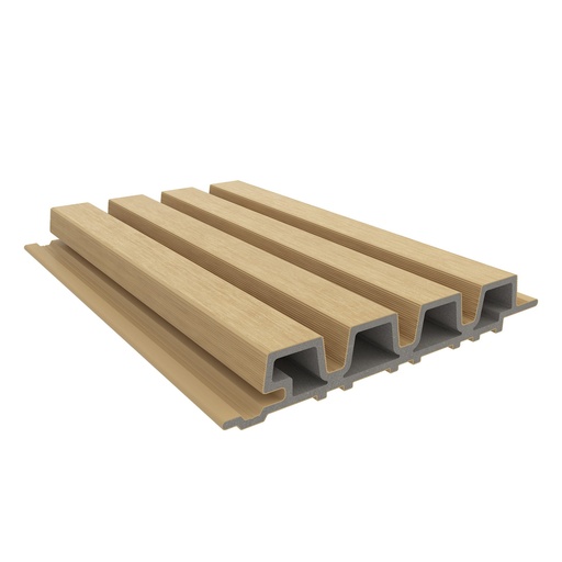 [1064404] NewTechWood HKC co-extrusie Castellation PRO35 gevelbekleding, 3,3 x 21,5 x 290 cm, Red Cedar.