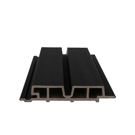 [1061646] NewTechWood HKC co-extrusie Castellation PRO65 gevelbekleding, 3,3 x 18 x 390 cm, Ebony zwart.