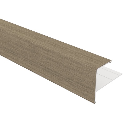 [1059184] NewTechWood aluminium co-extrusie eindprofiel t.b.v. Castellation PRO, 5 x 5 x 300 cm, Antique.