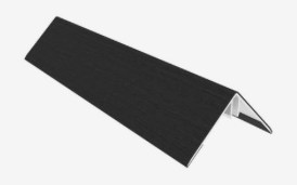 [1063513] NewTechWood aluminium co-extrusie hoekprofiel t.b.v. Castellation PRO, 6 x 6 x 300 cm, Ebony zwart.