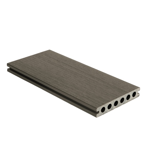 [1059152] NewTechWood HKC co-extrusie dekdeel houtstructuur 2,3 x 13,8 x 300 cm, Silver Gray.