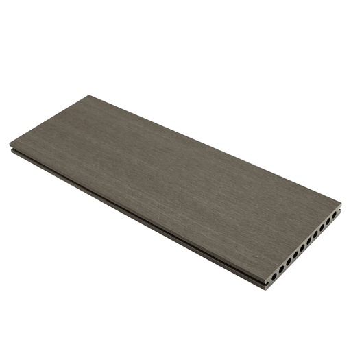 [1060357] NewTechWood HKC co-extrusie dekdeel houtstructuur 2,3 x 21 x 300 cm, Silver Gray.