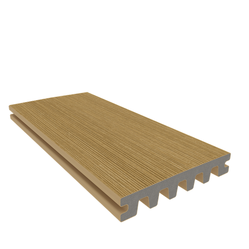 [1059166] NewTechWood HKC co-extrusie enkelzijdig dekdeel houtstructuur 2,3 x 13,8 x 400 cm, Red Cedar.