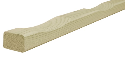 [1064301] Vuren ventilatielat t.b.v. wandbekleding, 2,1 x 4,5 x 250 cm, groen geïmpregneerd.