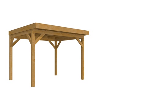 [1046195] Douglasvision buitenverblijf Comfort 300 X 270 cm, groen geïmpregneerd.