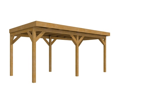 [1022853] Douglasvision buitenverblijf Comfort 500 x 270 cm, groen geïmpregneerd.