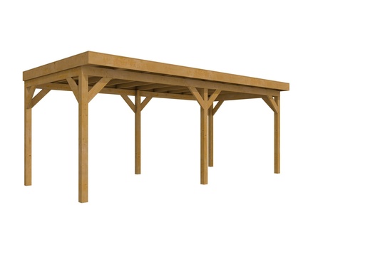 [1022855] Douglasvision buitenverblijf Comfort 600 x 270 cm, groen geïmpregneerd.