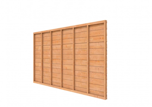 [1022856] Douglas wandpakket t.b.v. enkelzijdige wand Comfort/DHZ 371x224 cm, kleurloos geïmpregneerd.