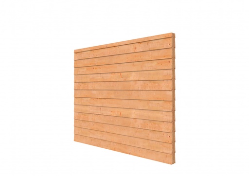[W40951] Douglas wandpakket t.b.v. dubbelzijdige wand Comfort/DHZ 278,5x224 cm, onbehandeld.