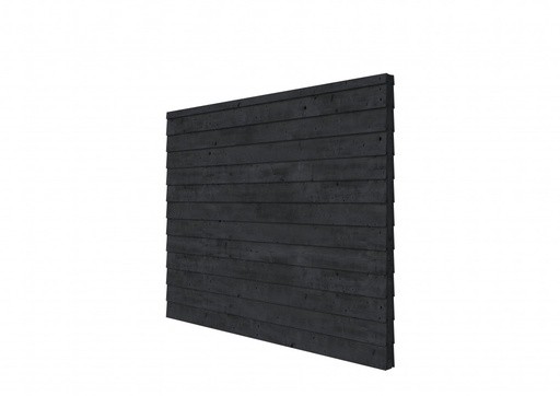 [W46951] Douglas wandpakket t.b.v. dubbelzijdige wand Comfort/DHZ 278,5x224 cm, zwart geïmpregneerd.