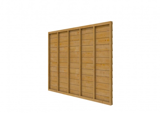 [W44946] Douglas wandpakket t.b.v. enkelzijdige wand Comfort/DHZ 278,5x224 cm, groen geïmpregneerd.