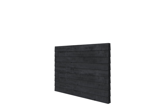 [1042147] Douglas wandpakket t.b.v. dubbelzijdige wand kapschuur Comfort 229x162 cm, zwart geïmpregneerd.