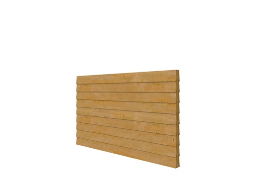 [1042141] Douglas wandpakket t.b.v. dubbelzijdige wand kapschuur Comfort 278,5x162 cm, groen geïmpregneerd.