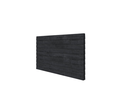 [1042149] Douglas wandpakket t.b.v. dubbelzijdige wand kapschuur Comfort 278,5x162 cm, zwart geïmpregneerd.