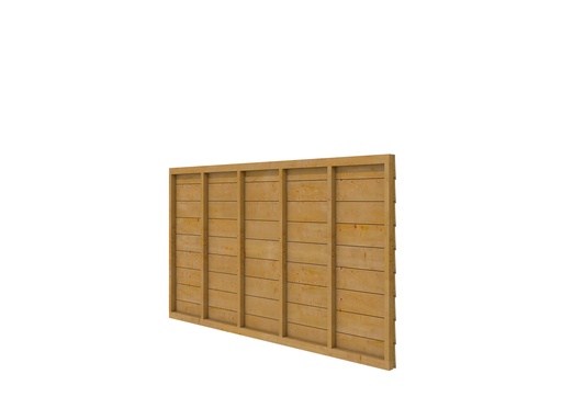 [1042142] Douglas wandpakket t.b.v. enkelzijdige wand kapschuur Comfort 278,5x162 cm, groen geïmpregneerd.