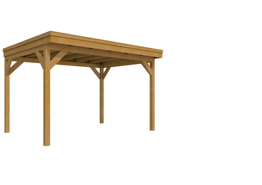 [W85730] Douglasvision DHZ buitenverblijf 400 x 300 cm, groen geïmpregneerd.