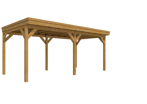 [W85740] Douglasvision DHZ buitenverblijf 600 x 300 cm, groen geïmpregneerd.