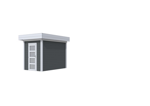 [1001740-25] Vuren Topvision Kiekendief, 200 x 300 cm, wanden antraciet en basis lichtgrijs.