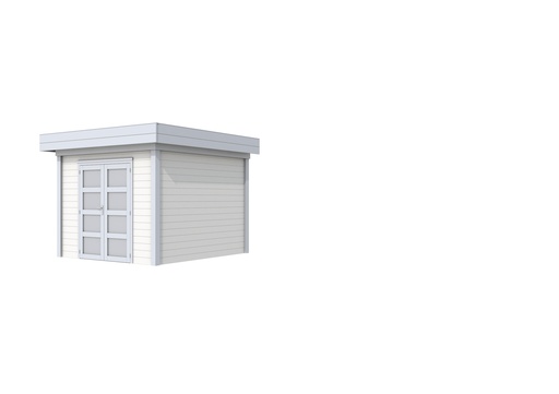 [1001710-20] Vuren Topvision Bosuil, 300 x 300 cm, wanden wit en basis lichtgrijs.