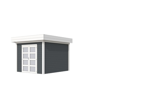 [1001710-24] Vuren Topvision Bosuil, 300 x 300 cm, wanden antraciet en basis wit.