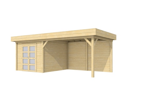 [1001716] Vuren Topvision Bosuil, 300 x 300 en luifel 400 cm, onbehandeld.