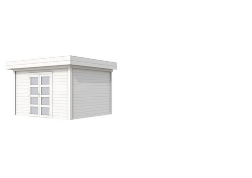 [1001806-04] Vuren Topvision Parelhoen, 400 x 300 cm, wit gespoten.