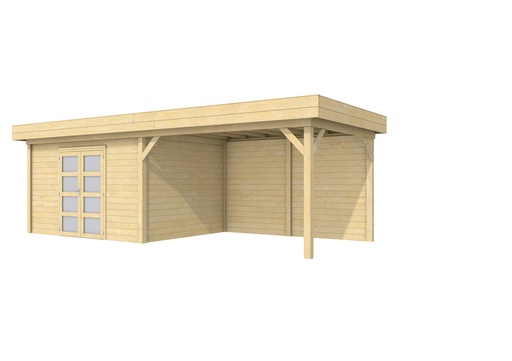 [1001683] Vuren Topvision Parelhoen, 400 x 300 en luifel 400 cm, onbehandeld.