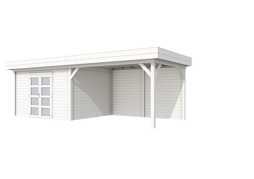 [1001683-04] Vuren Topvision Parelhoen, 400 x 300 en luifel 400 cm, wit gespoten.