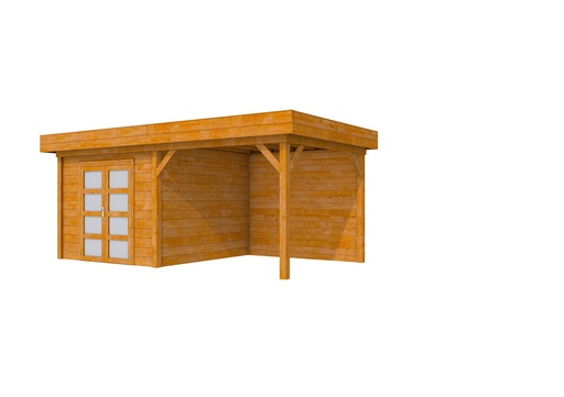 [1004360-09] Douglas Topvision Roek, 298 x 298 en luifel 300 cm, transparant gespoten.