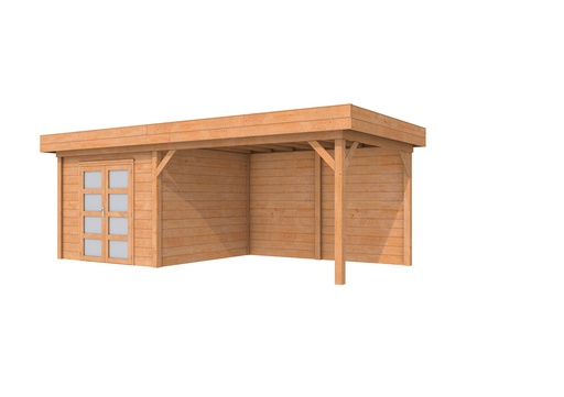 [1004362] Douglas Topvision Roek, 298 x 298 en luifel 400 cm, onbehandeld.