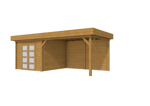 [1004362-02] Douglas Topvision Roek, 298 x 298 en luifel 400 cm, groen geïmpregneerd.