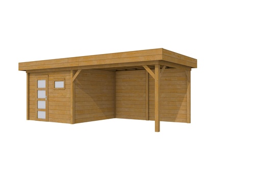 [1004370-02] Douglas Topvision Raaf, 298 x 298 en luifel 400 cm, groen geïmpregneerd.