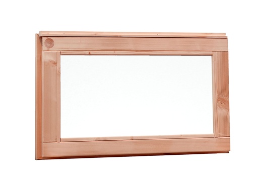 [1020436] Douglas vast raam met melkglas, 71,2 x 39 cm, kleurloos geïmpregneerd.